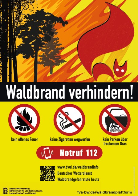 Waldbrand verhindern! Waldbrand verhindern!